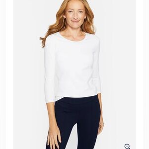 NWOT J. McLaughlin Signature Tee | 3/4 Sleeve | Size Small